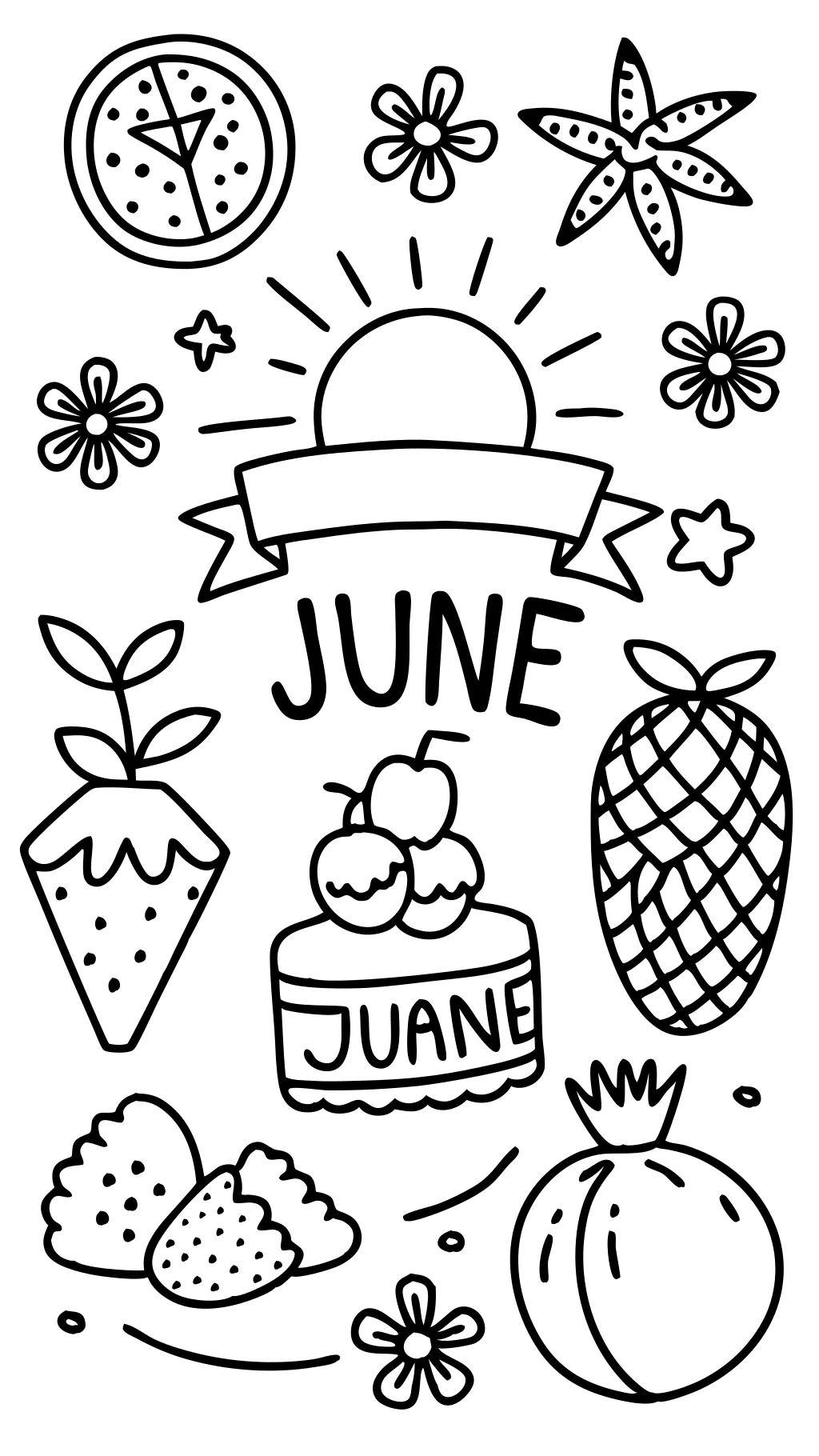 june coloring pages printable